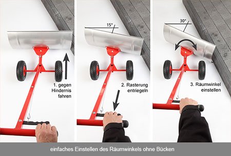 Original Schnee-Fuchs – Schneeschippen, ohne den Rücken zu belasten – Schneefuchs – neuestes Modell! - 2