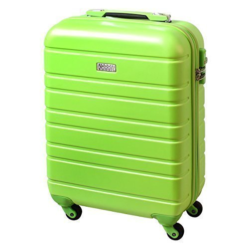 Preisvergleich Produktbild Karry Handgepäck Bordgepäck Hartschalen Koffer für Kurzreisen Urlaub Reisen Businesskoffer Trolley Case TSA Schloss 30 Liter Grün 815