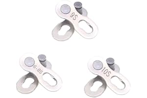 Fixinus Cadena de bicicleta, 3 pares de candado para 6-7-8, 9, 10 velocidades, enlace de desconexión, eslabones de cadena de bicicleta, cierre de cadena de eslabones