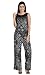 The Gud Look Polyester Black Bohemian Print Jumpsuit - Black RS.649.00