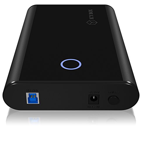 Icy Box IB-373U3 Externes Festplattengehäuse für 3,5″ (8,9 cm) SATA HDD, USB 3.0 Anschluss (UASP), SATA III, An-/Ausschalter, schwarz - 4
