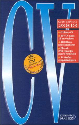 Guide Baden CV 2003 Guide Baden CV 2003
