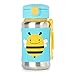 Skip Hop Zoo Stainless Steel Straw Bottle (Bee)