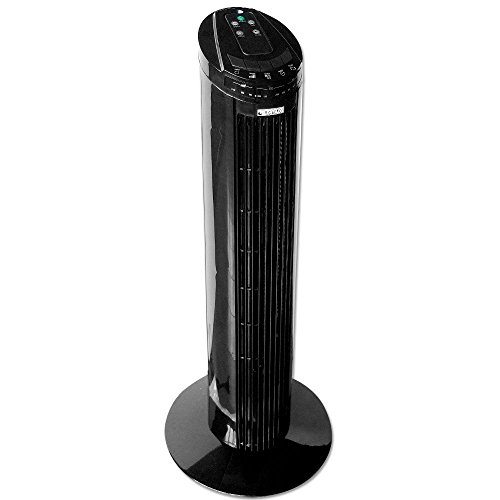 Eldstad Ventilator Timer Säulenventilator Standventilator Turmventilator Lüfter Schwarz - 4