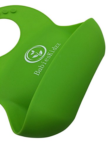 Baby-Lätzchen super weichen Silikon Baby-Lätzchen für Baby feeding.Premium Baby-Lätzchen für Ihre hübschen kids.Easy zu reinigen Baby-Lätzchen in 2 Pack Green / Blue.Order jetzt - 3