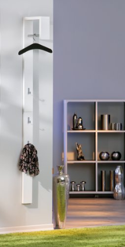 Porte-manteau mural coloris blanc laqué design