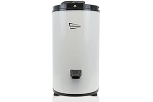 Leisurewize | Portable 230v Heavy Duty Low Wattage 6kg Spin Dryer | 2800 RPM | Steel Drum | Student Camping Caravan Motorhome Dryer | Energy-Efficient (LW642)