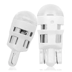 AllExtreme EXTSBSW Universal T10 LED Parking Light 5630 CMD Super Bright Interior Pilot License Plate Dome Indicator Lamp Bulb for Car Bike and Motorcycle (3W, White, 2 PCS)