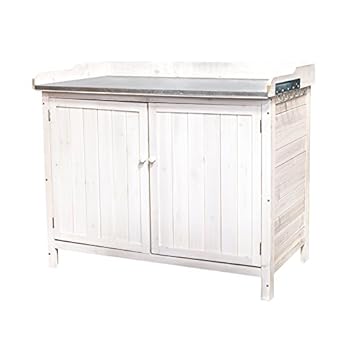 Siena Garden Pflanztisch Mit Tren Aufhnger Wei 100x65x86cm 748832