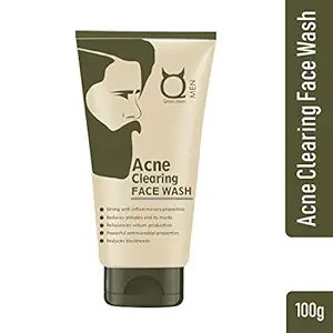 QRAA Men Intense Acne Clearing Face Wash/Cleanser, 100 g
