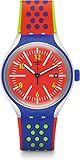 Swatch Herren Digital Quarz Uhr mit Silikon Armband YES4016
