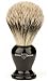 Edwin Jagger Super Badger Shaving Brush with Drip Stand - Small, Imitation Ebony
