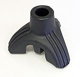 Replacement Tripod Shaped Rubber Walking Stick Ferrule, Tri Leg Triple, 19mm