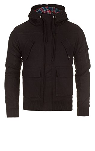 Young & Rich Herren Bomberjacken Jacke, BLACK, M