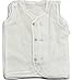 KiddosCare New Just Born 100 Percent Cotton Sleeveless Button Protector, Suite, Unisex, Monsoon and Winter (White, Small, 12 Pieces) RS.797.00