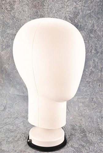 PVC Mannequin Manikin Head And Sucker Stand for Wig Toupee Display Styling White