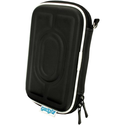 igadgitz Schwarz EVA Hart Tasche Schutzhülle für Toshiba Canvio Plus, Basics 500GB 750GB 1TB 2TB 3TB, Aeromobile 128GB & Store.E Aviv TV Kit 1TB Tragbare Externe Festplatte Etui Case Cover - 5