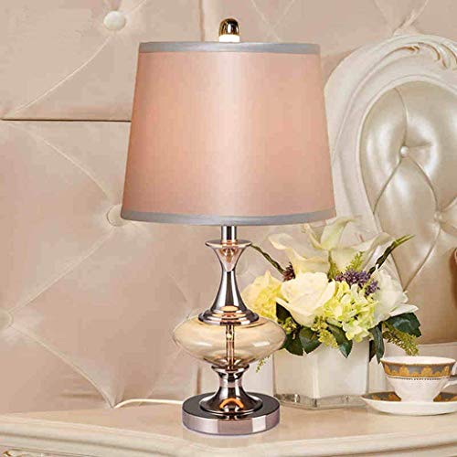 Preisvergleich Produktbild DEED Tischlampe-Persönlichkeit Einfache European-Style Hochzeit Schlafzimmer Nachttischlampe Modern Glass Tischlampe Beleuchtung Minimalist Creative Fashion Reading Nachtlicht