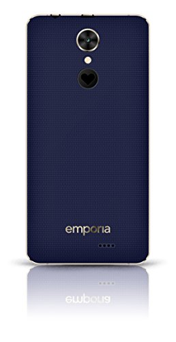 Emporia SMART.2 12,7 cm (5 Zoll) Smartphone (8MP Kamera, 16GB Speicher) Blueberry/Chrom