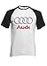 Produktbild Audi Logo S Line R8 German Car Cool Novelty Black/White Men Women Unisex Short Sleeve Baseball T Shirt-XL