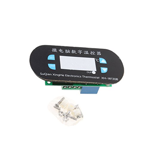 MagiDeal DC 12V Elektronik Thermostat Temperaturregler Xh-w1308 Diy – Rot - 7