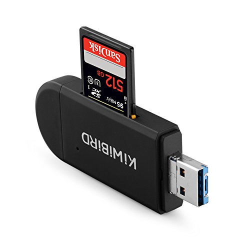 KiWiBiRD USB Typ-C/USB 3.0/Micro USB OTG SD/Micro SD/TF Kartenlesegerät für Apple MacBook 12 „, MacBook Pro Touch Bar, Google 2nd Chromebook Pixel, Pixel C, Nexus 5X & 6P,Google Pixel, LG G5, HTC 10 , Huawei P9, OnePlus 3 und mehr Typ-C Handys, Tablets und PCs - 4