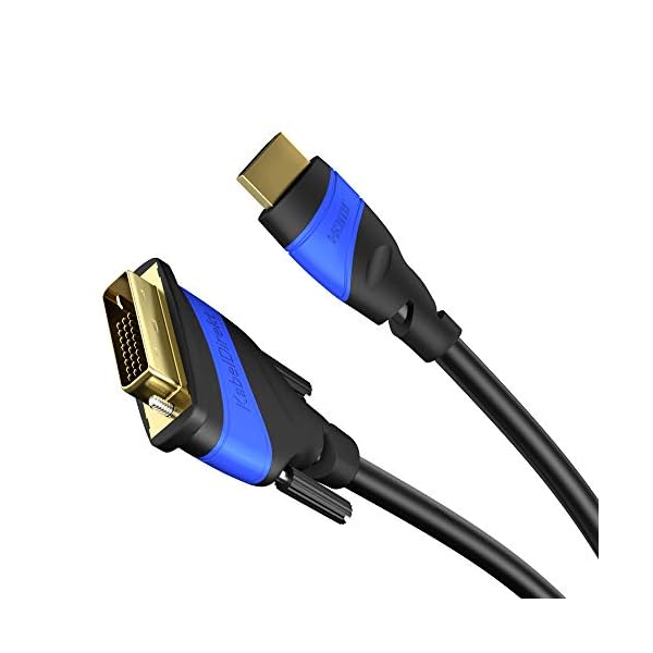 KabelDirekt - HDMI DVI 24+1 Adapterkabel (DVI-D zu HDMI, 1080p Full HD 3D Highspeed) - TOP Series