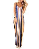 ?? Stoff: Aus weichem Baumwollmischung Material sind die maxi Sommerkleider luftig und hautfreundlich, hohe angenehme Tragekomfort. Im hei?en Wetter fühlen Sie sich wohl und cool.