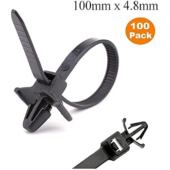 Uxcell Kabelbinder-Halterungen – 100 Stück, Schwarz, 15x10x7 Mm, Für Kabelmanagement