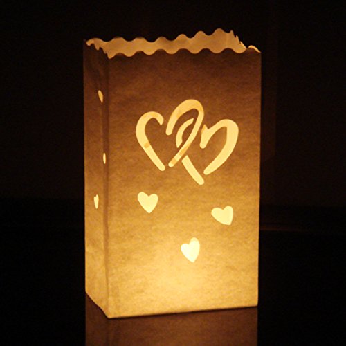 10 Stk. Lichttüten, Candle Bags, Luminaria Party & Feier Liebe Schmetterlinge … - 2