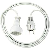 Cable de plástico 2m blanco H05VV-F 3G1,5