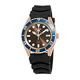 Seiko Herren Analog Automatik Uhr mit Gummi Armband SRPB96K1