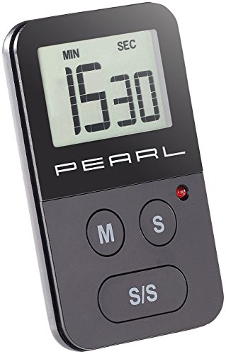 PEARL Digitaler Küchen-Timer mit Stoppuhr, akustischem und optischem Alarm - 3