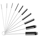 ღ【Flexibler Anti-Rost-Griff】 - Der Edelstahl-Griff des Produkts hat eine gewisse Biegbarkeit und kann mit U-förmigen und gebogenen Produkten gereinigt werden. Shougang hat einen ringförmigen Haken, der bequem aufgehängt und aufbewahrt werden kann.