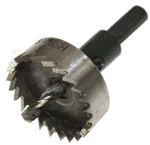 Aerzetix: Lochsäge für Metall HSS Werkzeug Eisen Bohrer Bit-Hex-Schlüssel Metall 36 mm - 2