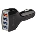 Produktbild tecnan Quick Charge QC 3.0 Auto Ladegerät 4X USB Anschlüsse 35W Schnell-Lader Adapter Autoadapter KFZ Ladestecker für Samsung S8 S9, iPhone X XS Max 6 7 8 Plus, Huawei, Sony Experia [Schwarz]