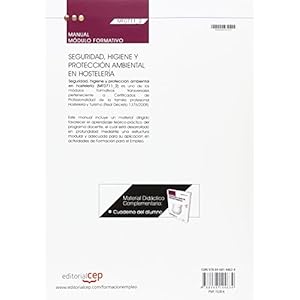 Manual Seguridad, higiene y protección ambiental en hostelería (MF0711_2: Transversal). Certificados de Profesionalida