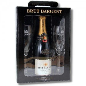 Preisvergleich Produktbild Brut Dargent Chardonnay 2009 Geschenkbox inkl. 2 Sektgläser