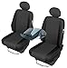 Produktbild ZentimeX Z742735 Sitzbezüge SET Fahrersitz / Einzelsitz Armlehne rechts + Beifahrersitz / Einzelsitz Armlehne links Stoff schwarz Airbag-Kompatibel TÜV-geprüft