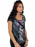 Womens Top Alchemy Dead Drog Gris (Xl , Gris)