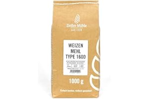 ‎ZINßER MÜHLE Weizenmehl Type 1600 1000 g