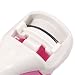 Women Cosmetic Tool Foldable White Pink Plastic Eyelash Curler