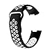Produktbild Chidjon Ersatzarmbänder Kompatibel für Fitbit Charge 3,Verstellbare Sport Bracelet Band Wristband Silikon Poröses Uhrenarmband für Fitbit Charge 3 (Schwarz + Weiß L)