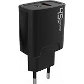 PDAteknoloji 45 watt USB + Type-C PD Hızlı Şarj Başlık Adapt&ouml;r Fast Turbo Qualcomm 3.0 (Yerli &Uuml;retim) (45w &Ccedil;ift Giriş)