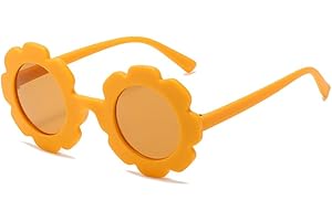 BOUACOUA Kinder Sonnenbrillen Niedliche Blumenform UV-Schutzbrille Runde Dekorative Brille Eyewear