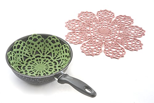 Silikomart 192604 Safe Pfannen Topf-Set, Silikon, rosa - 2