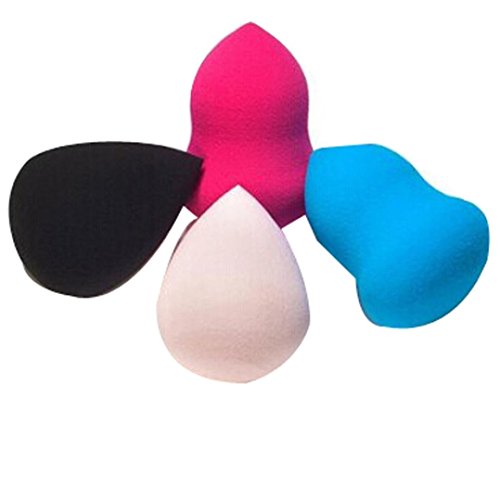 Voberry 4pcs Pro Beauty Flawless Makeup Blender Foundation Puff Multi Shape Sponges New