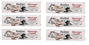 Radian Massage Cream for Instant Relief from Pain Sprains 100g Product of UK (Pack of 6)