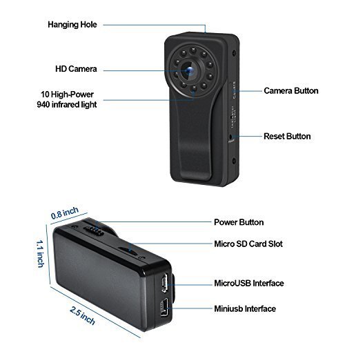 Mini-Hidden-Camera-Wifi-Wireless-Spy-Camera-with-Monitoring-Motion-Night-Vision-1080P-HD-Home-Security-Nanny-Baby-Pets-Suit-for-Outdoor-Recording-with-Clip-Design
