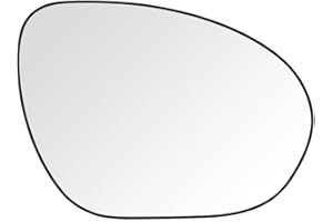 SENZEAL Cristal de espejo reemplazar para Nissan Juke 2010-2014 Retrovisor Cristal De Retrovisor Calefactable Retrovisor exterior Lado(Derecha)